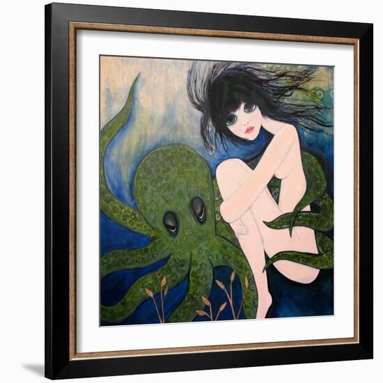 Big Eyed Girl She Wants to See New Things-Wyanne-Framed Giclee Print