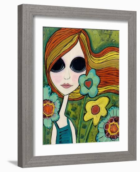 Big Eyed Girl Shine-Wyanne-Framed Giclee Print