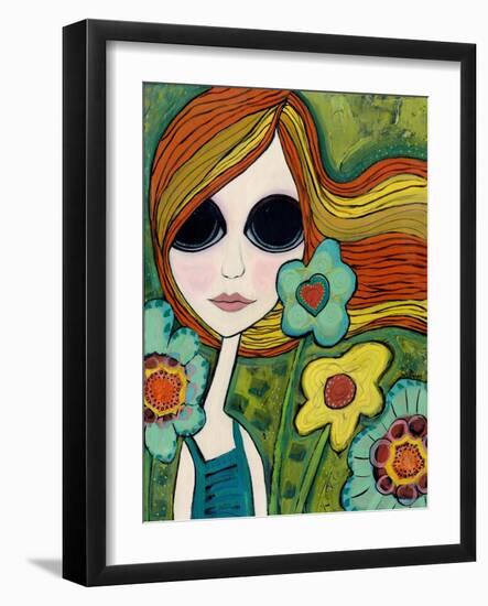 Big Eyed Girl Shine-Wyanne-Framed Giclee Print