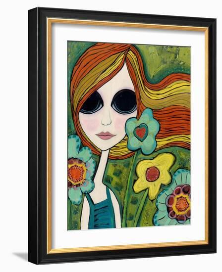 Big Eyed Girl Shine-Wyanne-Framed Giclee Print