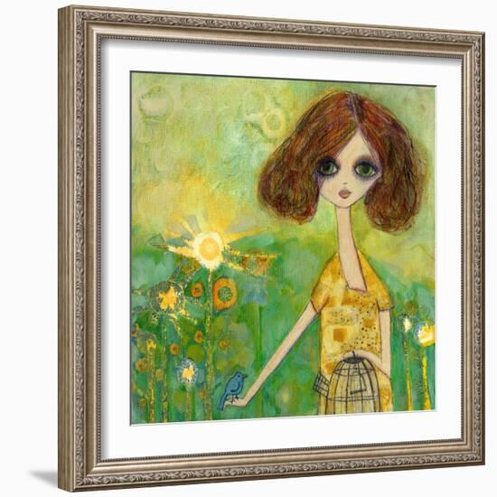 Big Eyed Girl Should You Stay or Should You Go-Wyanne-Framed Giclee Print