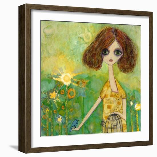 Big Eyed Girl Should You Stay or Should You Go-Wyanne-Framed Giclee Print