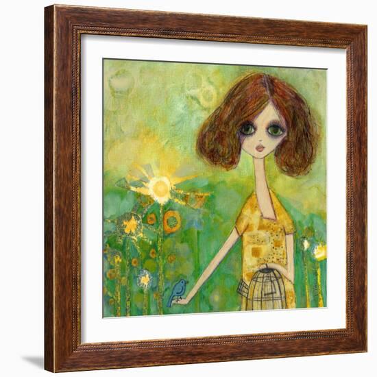 Big Eyed Girl Should You Stay or Should You Go-Wyanne-Framed Giclee Print