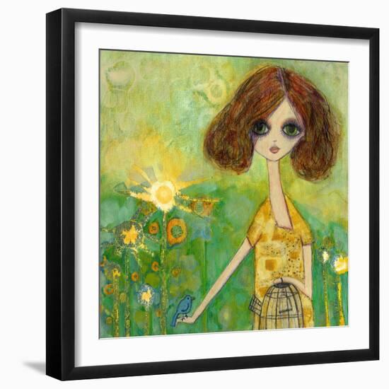 Big Eyed Girl Should You Stay or Should You Go-Wyanne-Framed Giclee Print