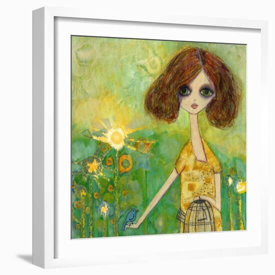 Big Eyed Girl Should You Stay or Should You Go-Wyanne-Framed Giclee Print