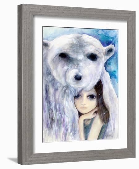 Big Eyed Girl Solitude-Wyanne-Framed Giclee Print