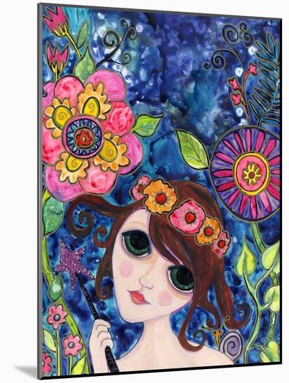 Big Eyed Girl Spellbound-Wyanne-Mounted Premium Giclee Print