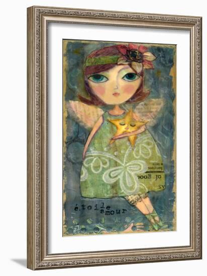 Big Eyed Girl Star Lover Fairy-Wyanne-Framed Giclee Print