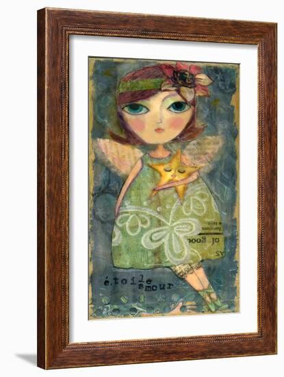 Big Eyed Girl Star Lover Fairy-Wyanne-Framed Giclee Print