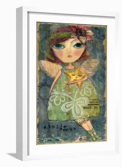 Big Eyed Girl Star Lover Fairy-Wyanne-Framed Giclee Print