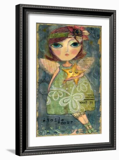 Big Eyed Girl Star Lover Fairy-Wyanne-Framed Giclee Print