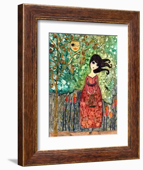 Big Eyed Girl Still Waiting-Wyanne-Framed Giclee Print