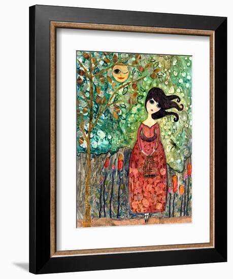 Big Eyed Girl Still Waiting-Wyanne-Framed Giclee Print