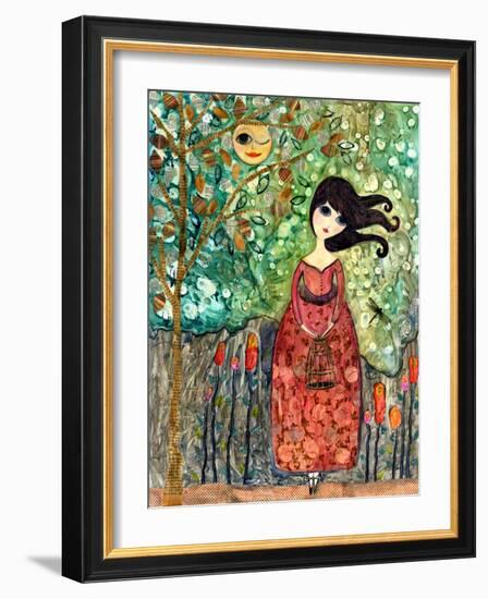 Big Eyed Girl Still Waiting-Wyanne-Framed Giclee Print