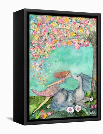 Big Eyed Girl the Promise-Wyanne-Framed Premier Image Canvas