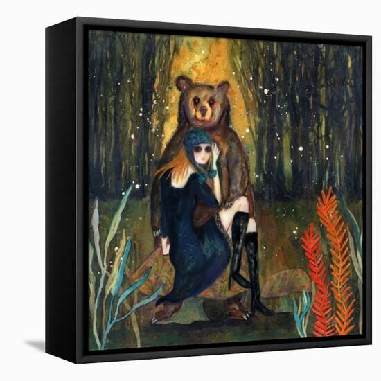 Big Eyed Girl the Wanderer-Wyanne-Framed Premier Image Canvas