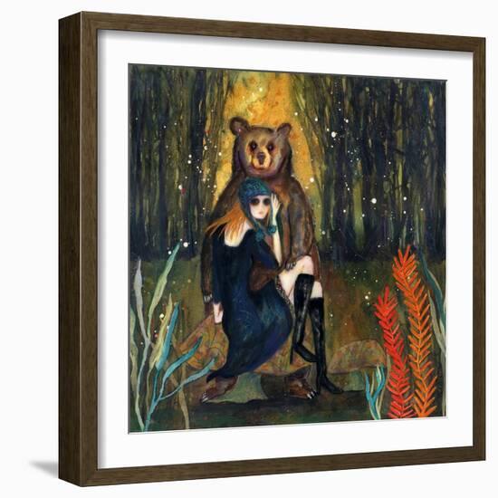 Big Eyed Girl the Wanderer-Wyanne-Framed Giclee Print