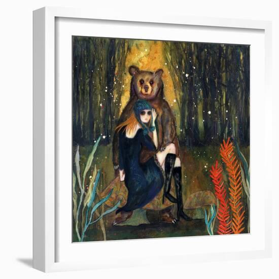 Big Eyed Girl the Wanderer-Wyanne-Framed Giclee Print