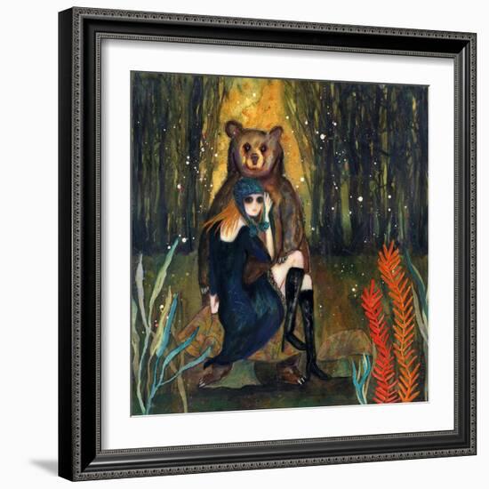 Big Eyed Girl the Wanderer-Wyanne-Framed Giclee Print