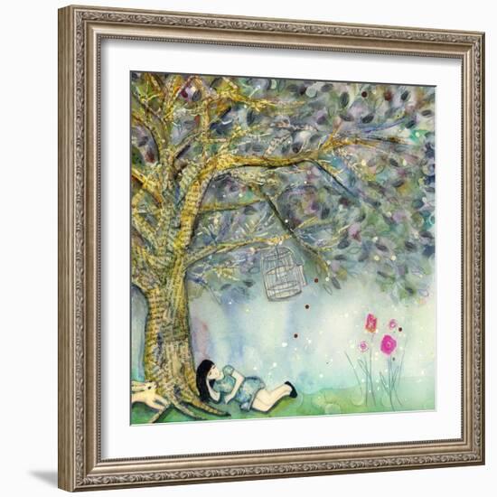 Big Eyed Girl Worth the Wait-Wyanne-Framed Giclee Print