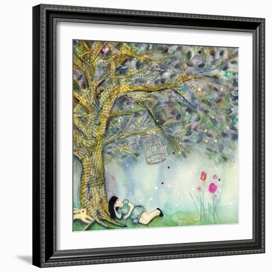 Big Eyed Girl Worth the Wait-Wyanne-Framed Giclee Print