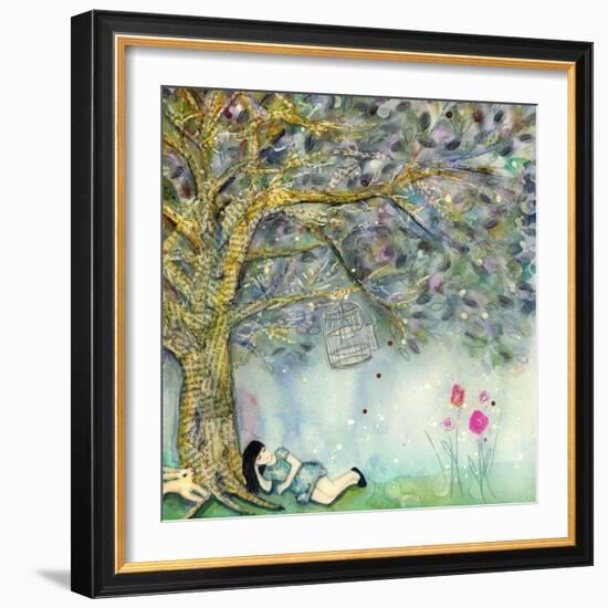 Big Eyed Girl Worth the Wait-Wyanne-Framed Giclee Print