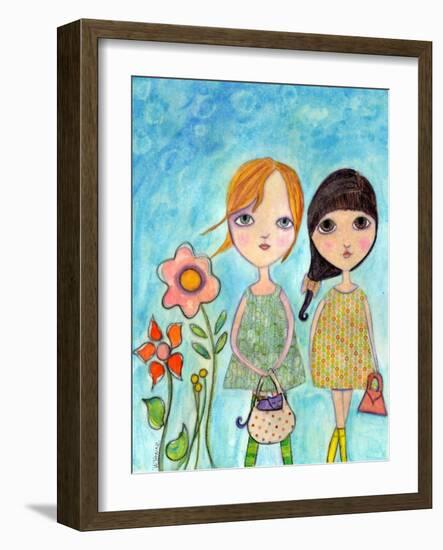 Big Eyed Sunday Girls-Wyanne-Framed Giclee Print