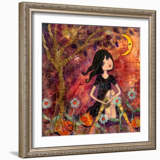 Big Eyed Tambourine Girl-Wyanne-Framed Giclee Print