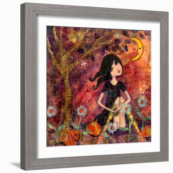 Big Eyed Tambourine Girl-Wyanne-Framed Giclee Print