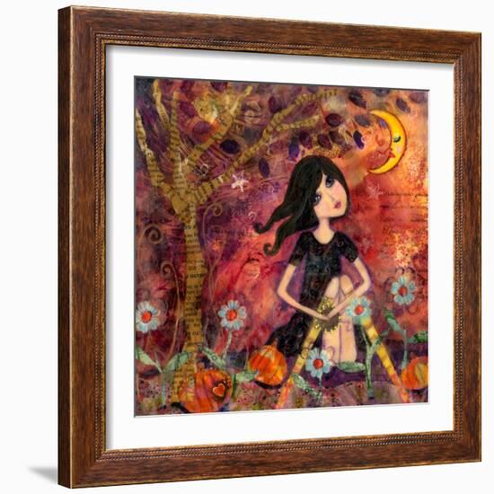 Big Eyed Tambourine Girl-Wyanne-Framed Giclee Print