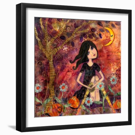 Big Eyed Tambourine Girl-Wyanne-Framed Giclee Print