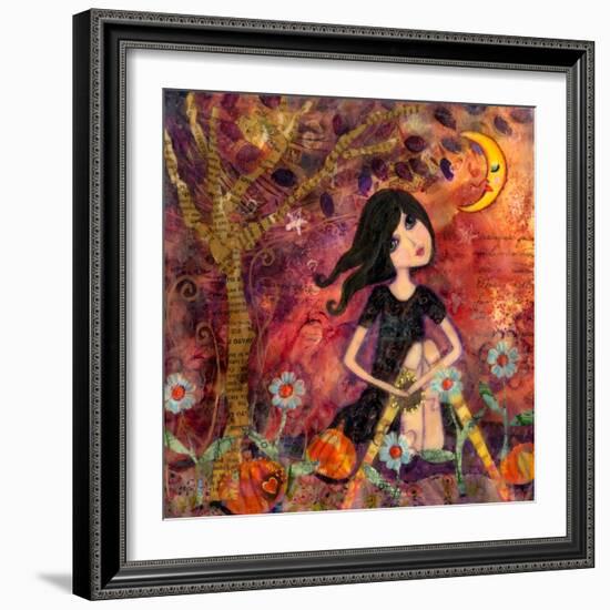 Big Eyed Tambourine Girl-Wyanne-Framed Giclee Print