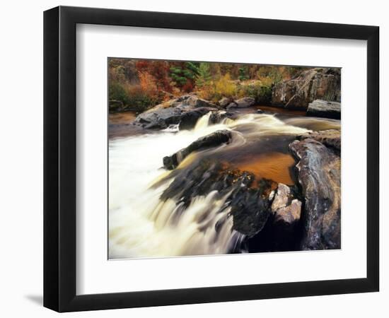 Big Falls, Eau Claire River, Wisconsin-Chuck Haney-Framed Photographic Print