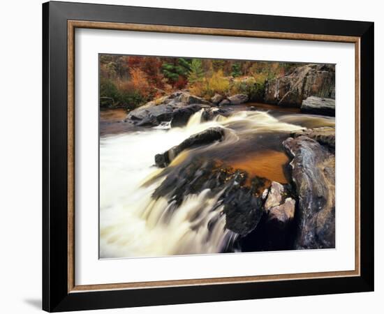 Big Falls, Eau Claire River, Wisconsin-Chuck Haney-Framed Photographic Print