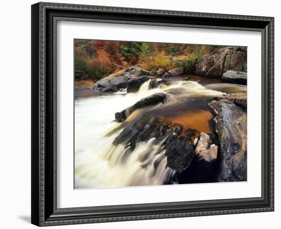 Big Falls, Eau Claire River, Wisconsin-Chuck Haney-Framed Photographic Print