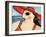 Big Fashion Diva at the Beach-Wyanne-Framed Giclee Print