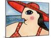 Big Fashion Diva at the Beach-Wyanne-Mounted Giclee Print