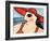 Big Fashion Diva at the Beach-Wyanne-Framed Giclee Print