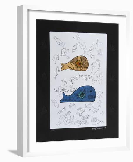 Big Fish Eat Little Fish - I-Martin Barooshian-Framed Collectable Print