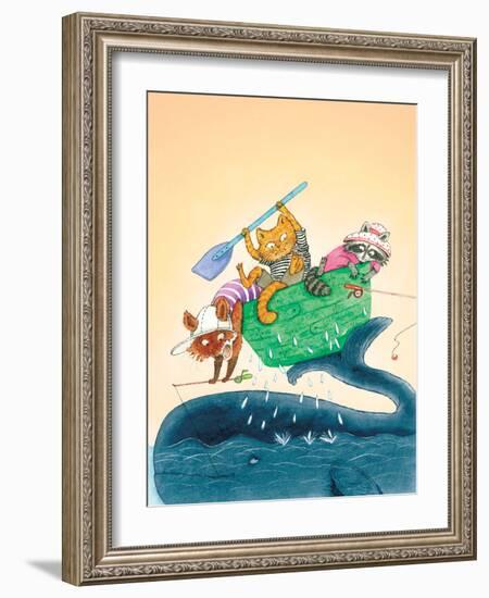 Big Fish - Playmate-Marsha Winborn-Framed Giclee Print