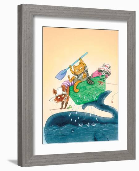 Big Fish - Playmate-Marsha Winborn-Framed Giclee Print