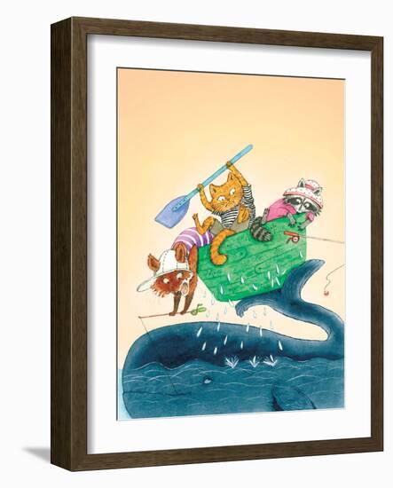 Big Fish - Playmate-Marsha Winborn-Framed Giclee Print
