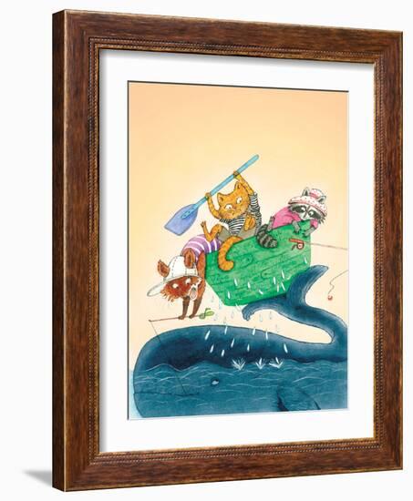 Big Fish - Playmate-Marsha Winborn-Framed Giclee Print