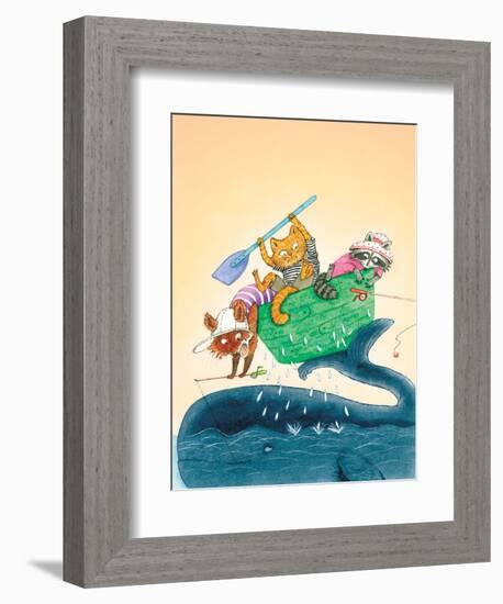 Big Fish - Playmate-Marsha Winborn-Framed Giclee Print