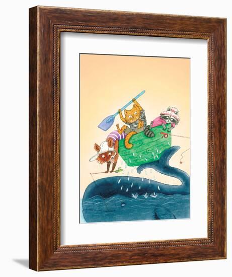 Big Fish - Playmate-Marsha Winborn-Framed Giclee Print