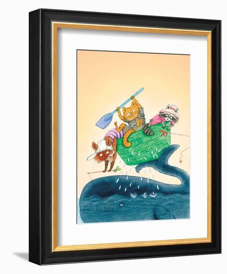 Big Fish - Playmate-Marsha Winborn-Framed Giclee Print