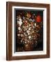 Big Flower Bouquet in a Wooden Vessel-Jan Brueghel the Elder-Framed Giclee Print
