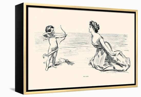 Big Game-Charles Dana Gibson-Framed Stretched Canvas