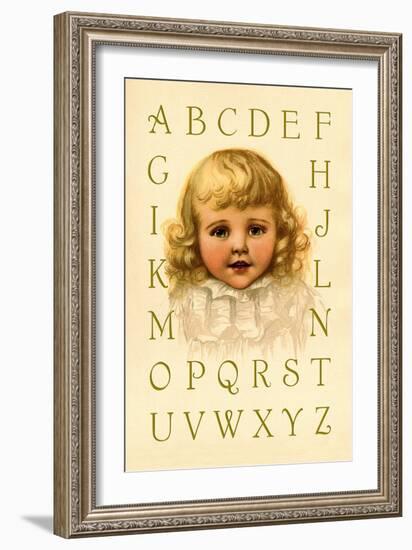 Big Girl Alphabet-Ida Waugh-Framed Art Print