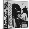 Big Gorilla Destroys City-Evgeny Bakal-Mounted Art Print